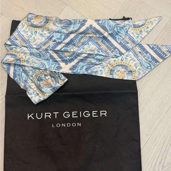 Kurt Geiger Bundle of scarf twilly 47’and dust bag New - Picture 2 of 4